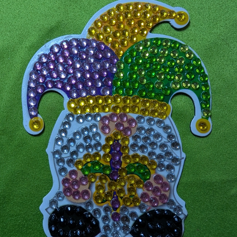5 For $10 Colorful Jester Diamond Art Fridge Magnet